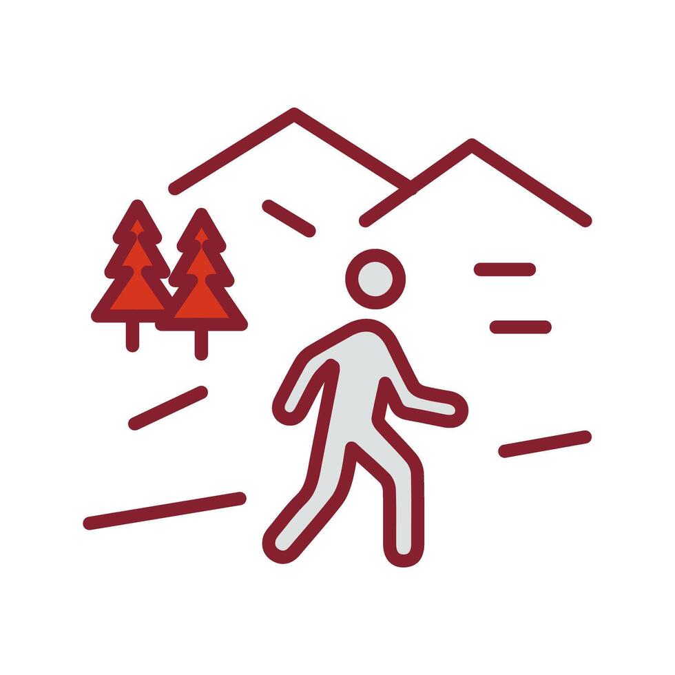 Nature Walk Icon Design vector