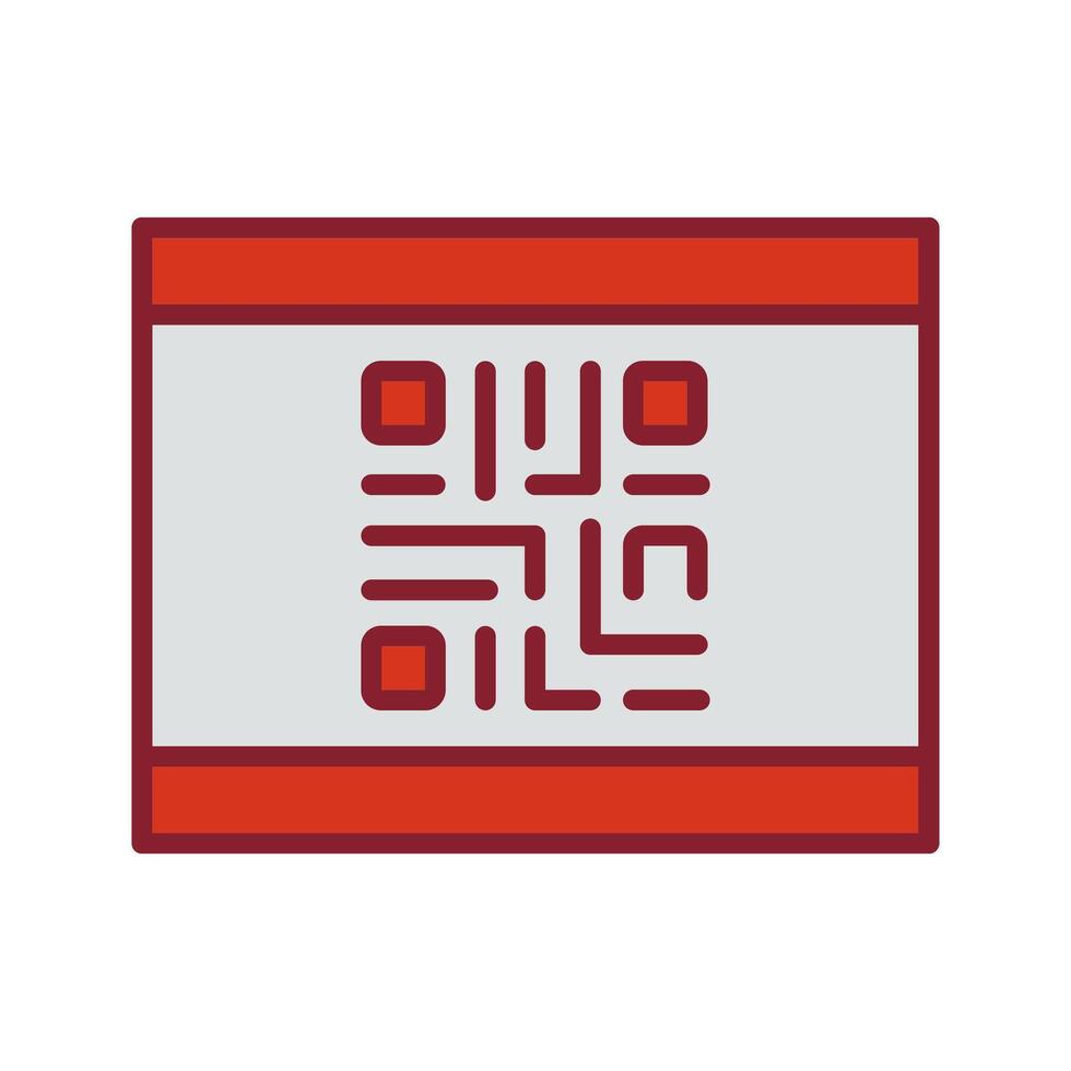 QR Code Business Card Icon Design vector