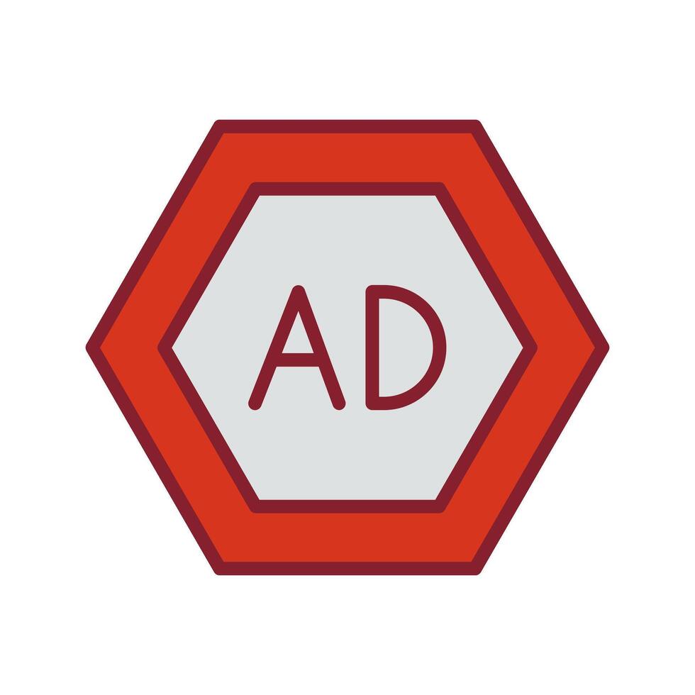 Ad Blocker Icon Design vector