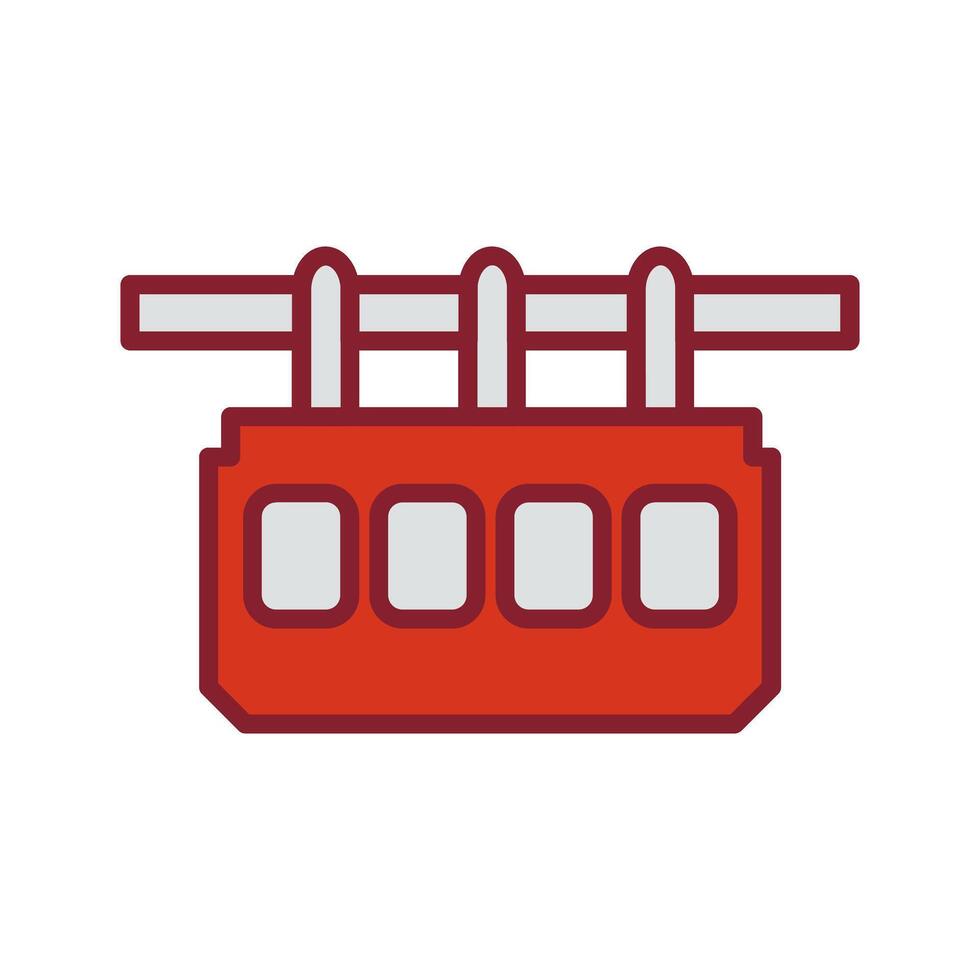 Suspension Railway Icon Design vector