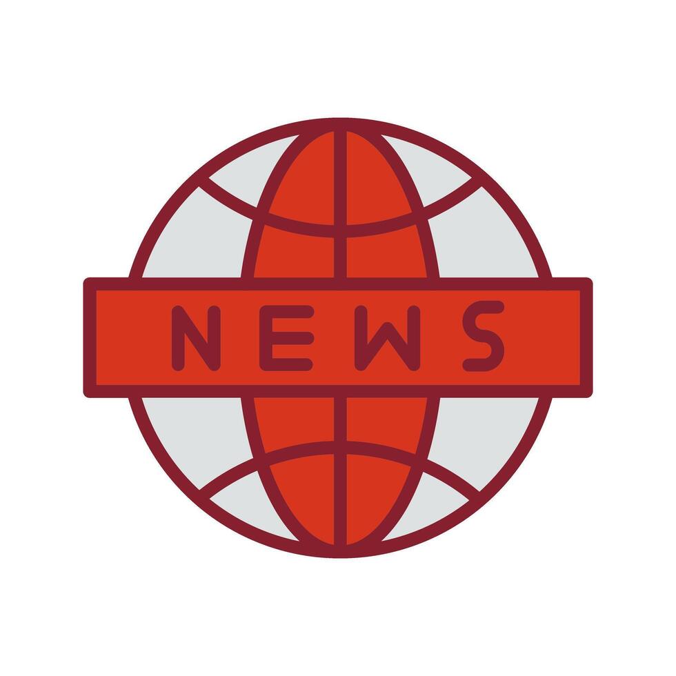 News Globe Icon Design vector