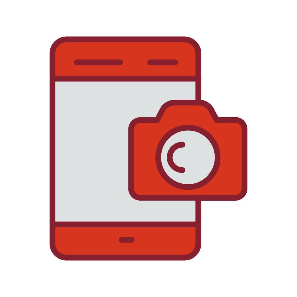 Smartphone Photography Icon Design vector