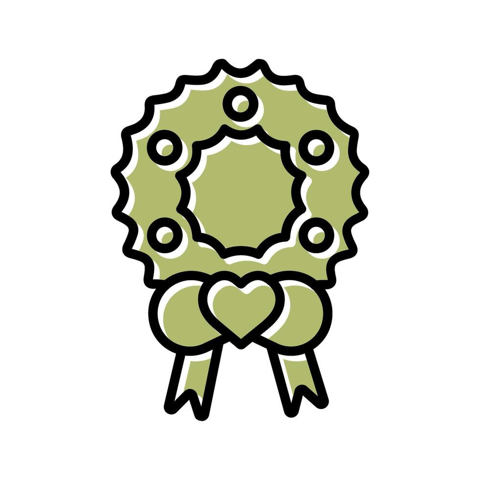 Wreath Icon Design vector