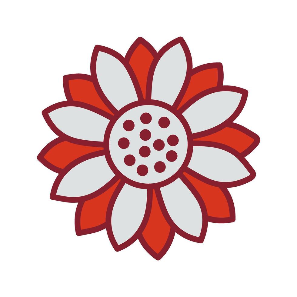 Sunflower Icon Design vector