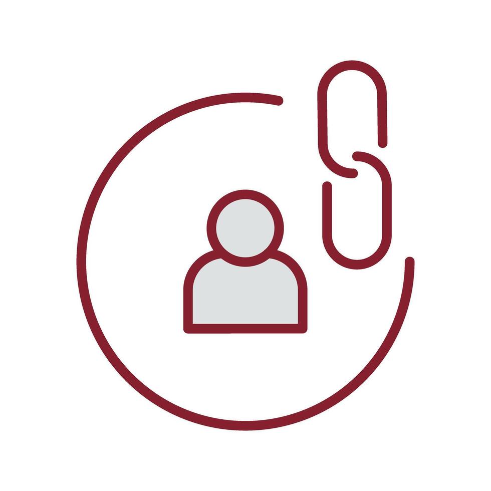 Contact Links Icon Design vector