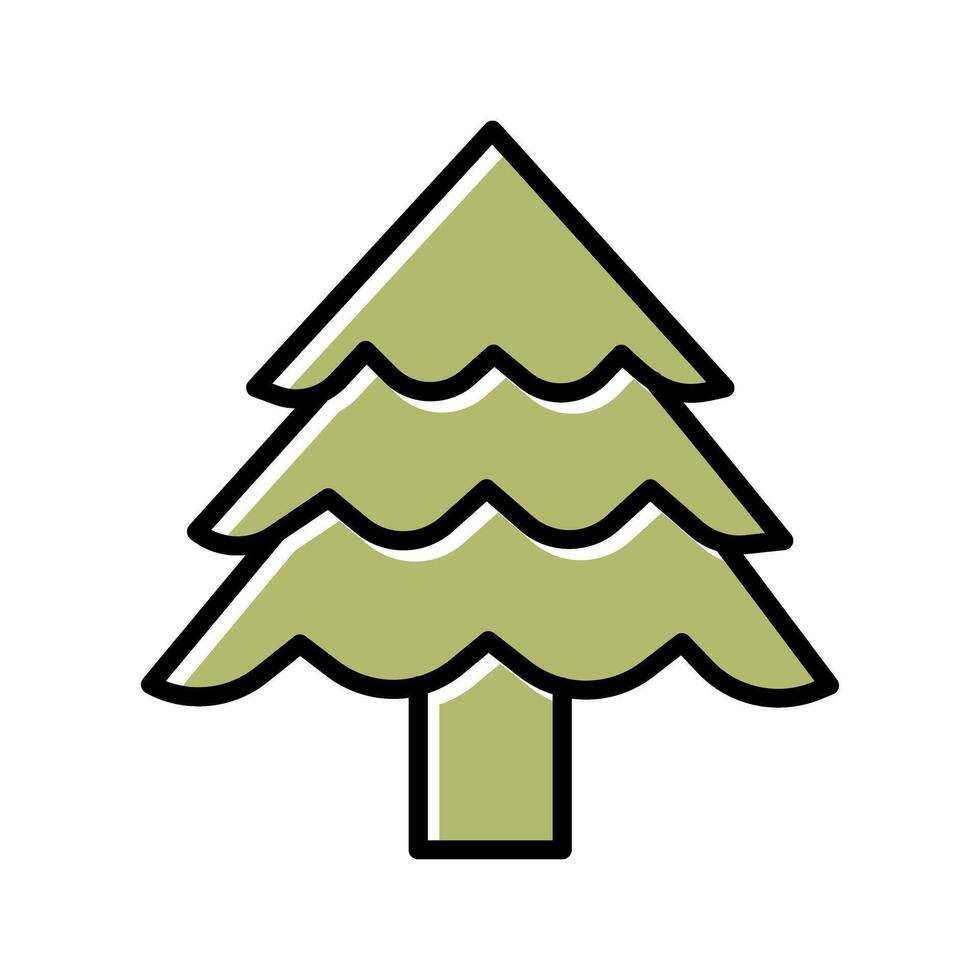 Christmas Tree Icon Design vector