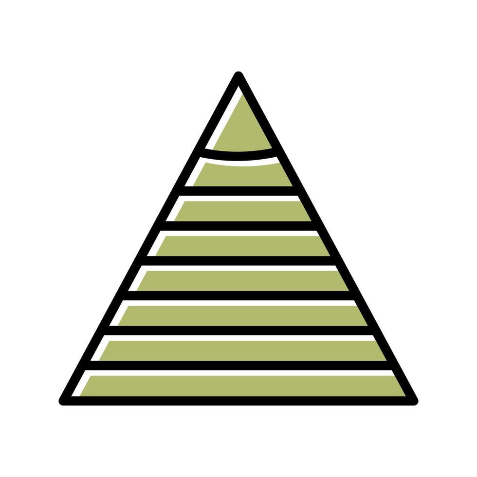 Pyramid Graph Icon Design vector