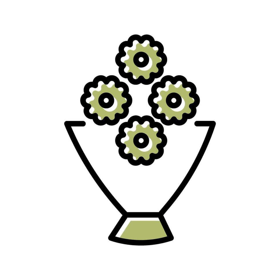 Flower Bouquet Icon Design vector