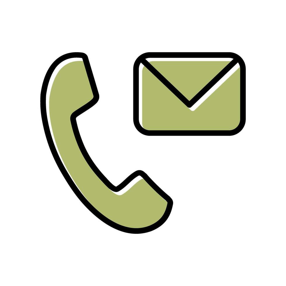 Contact Us Icon Design vector