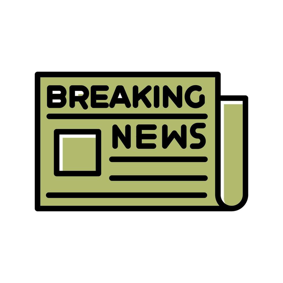 Breaking News Icon Design vector