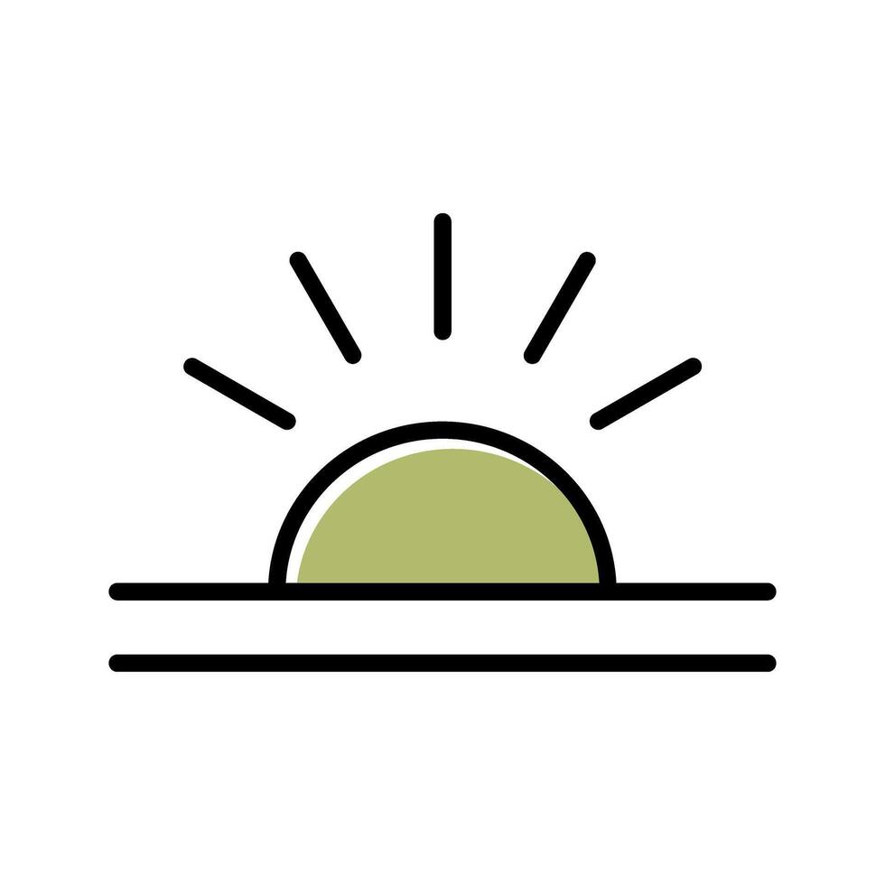 Sunrise Icon Design vector