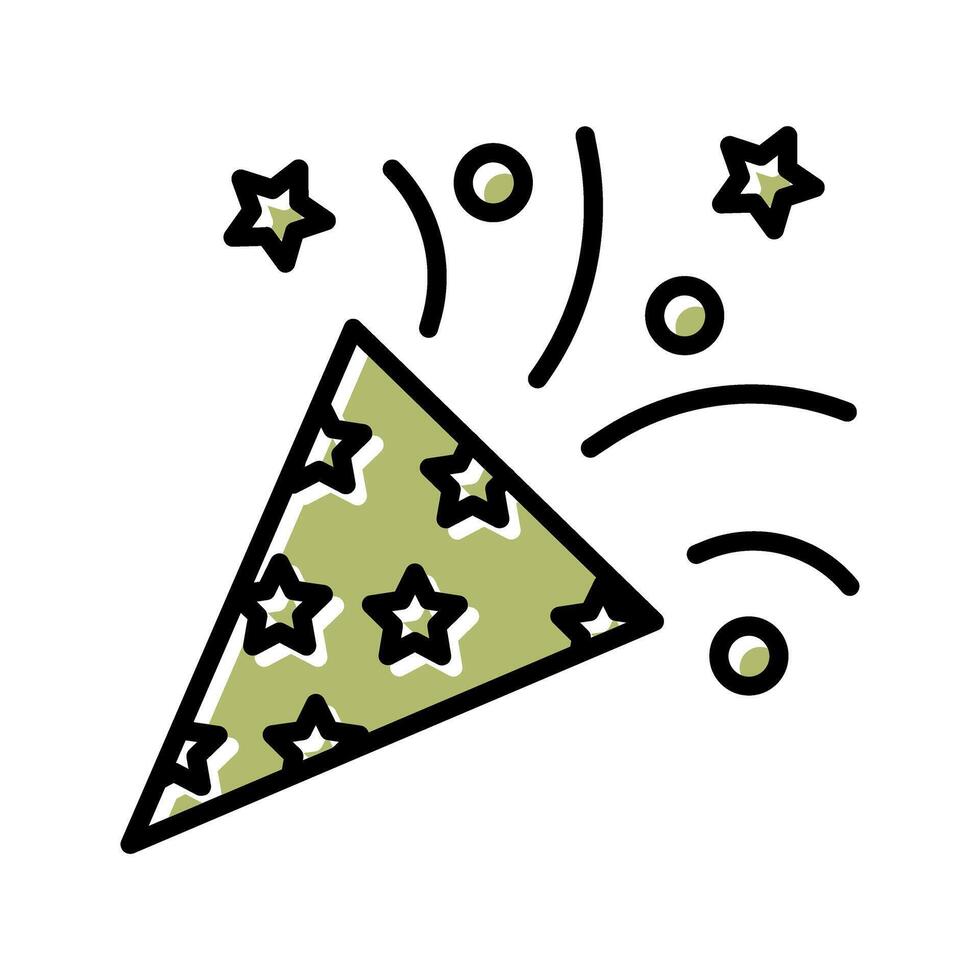 Confetti Icon Design vector