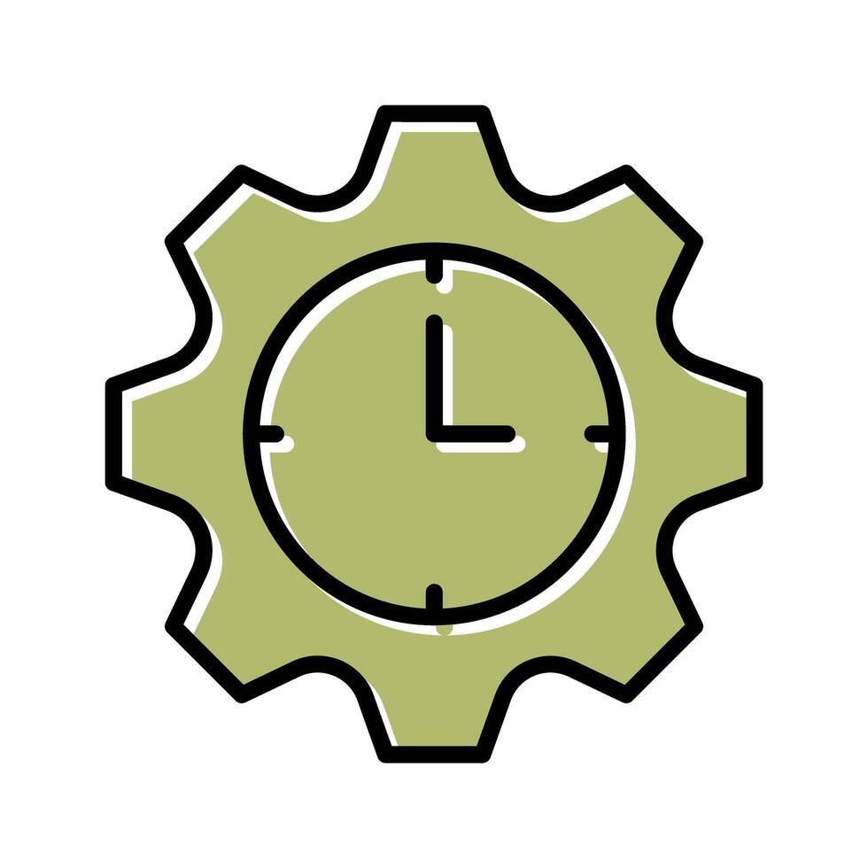Time Allocation Icon Design vector