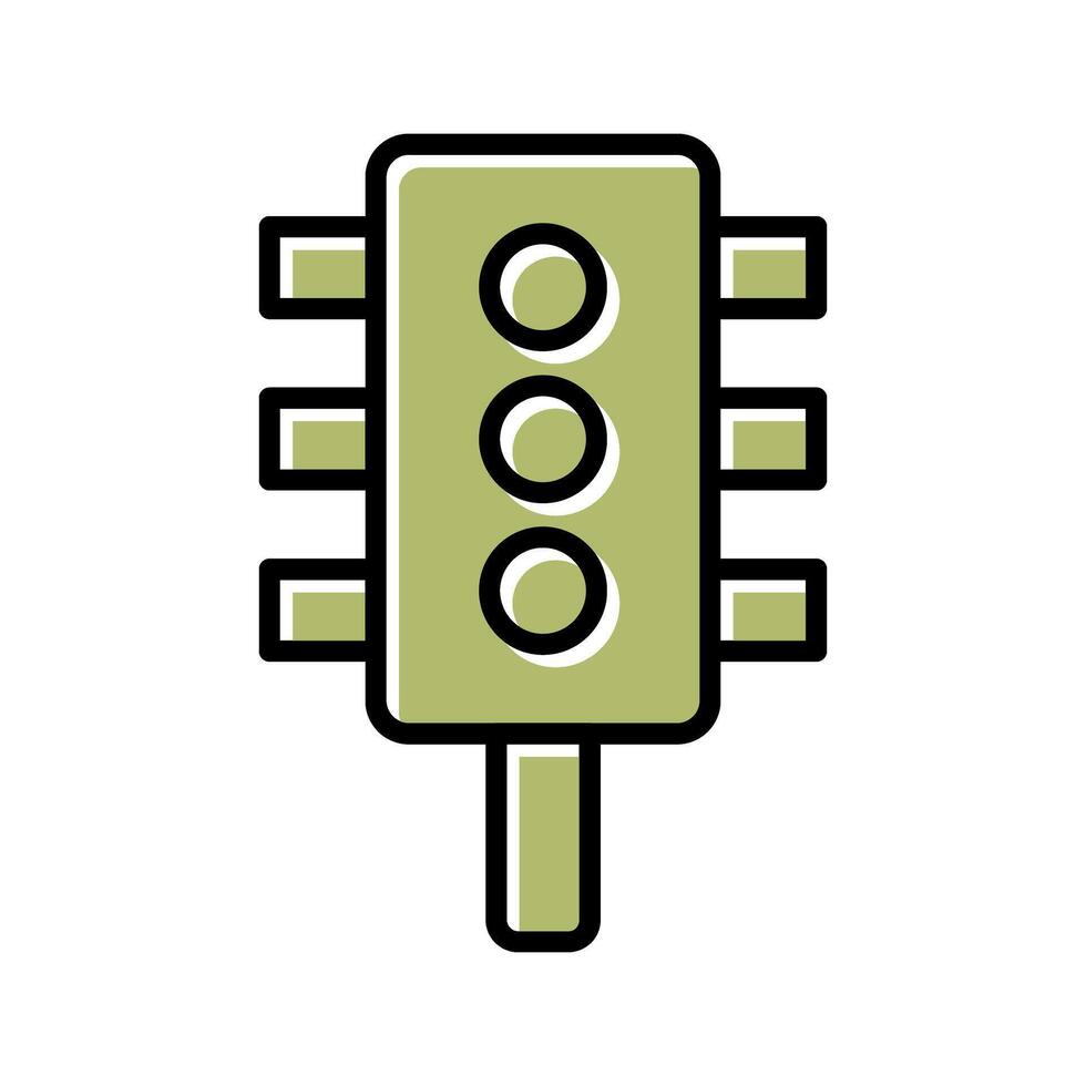 Traffic Light Icon Design vector