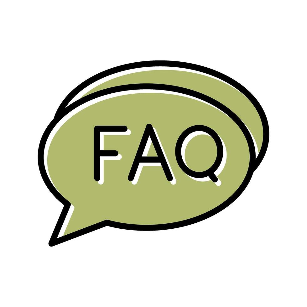 FAQ Section Icon Design vector