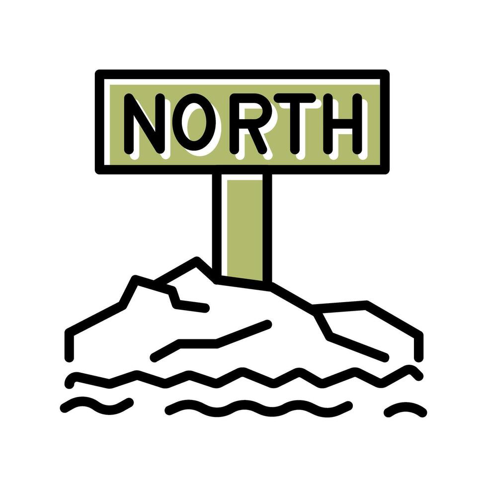 Northpole Icon Design vector