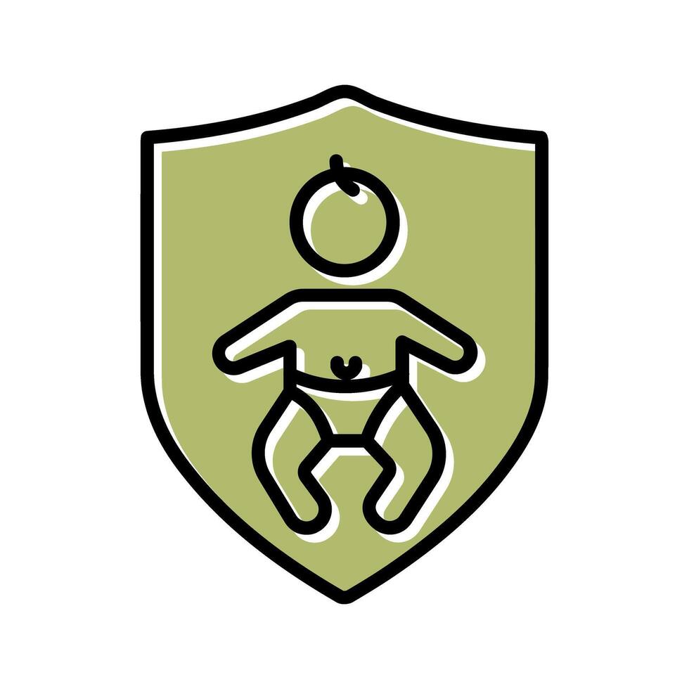 Baby Safety Icon Design vector