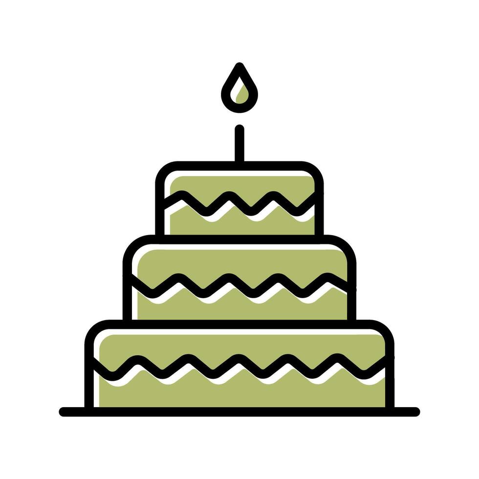 Cake Topper Icon Design vector