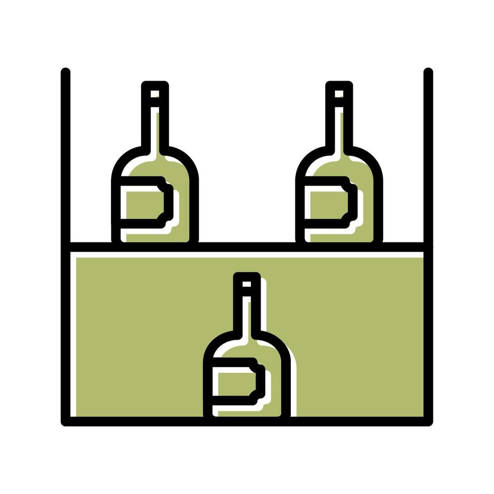 Wine Rack Icon Design vector