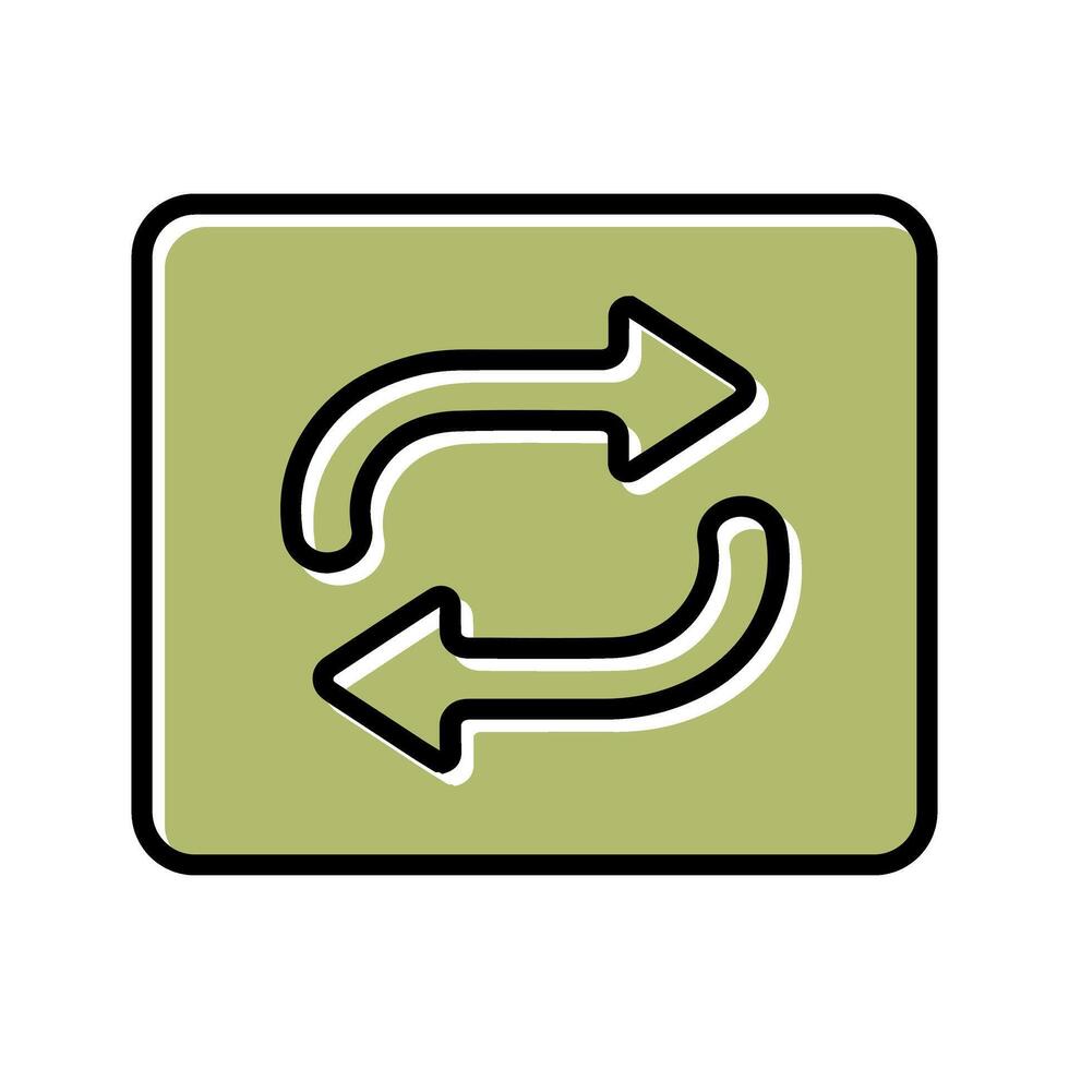 Repeat Button Icon Design vector