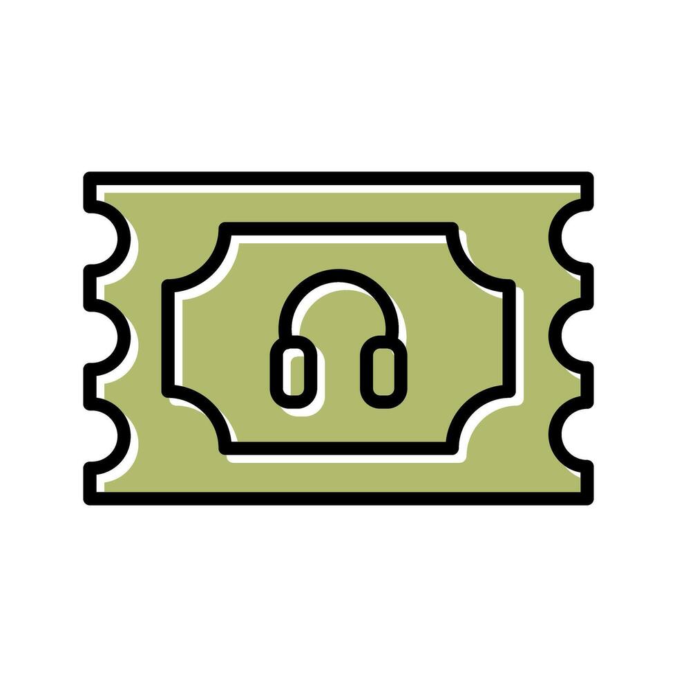 Support Ticket Icon Design vector