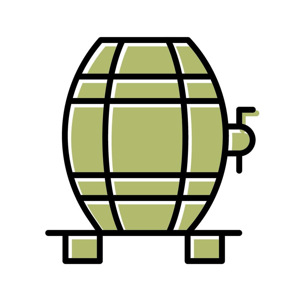 Wine Cask Icon Design vector