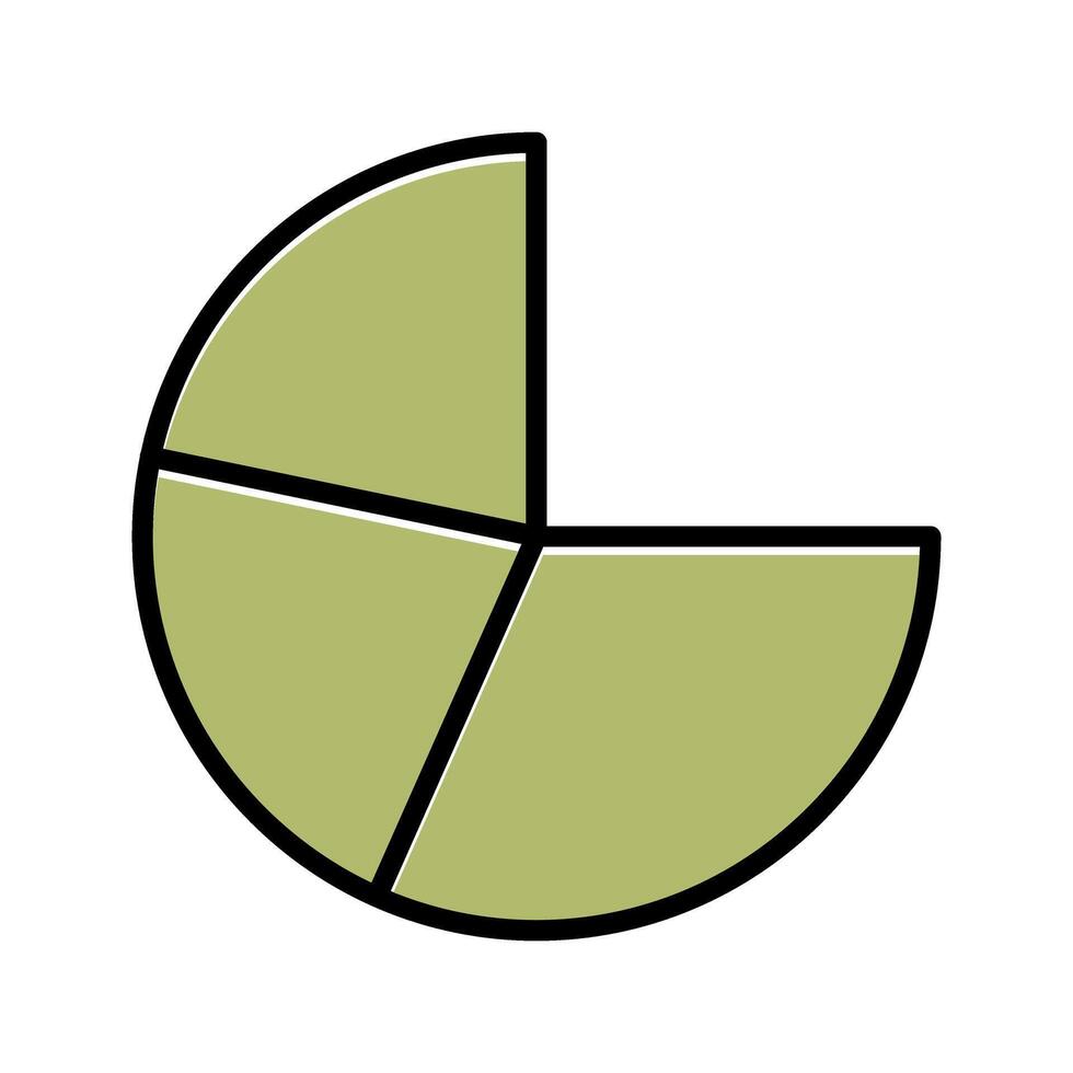 Pie Chart Icon Design vector