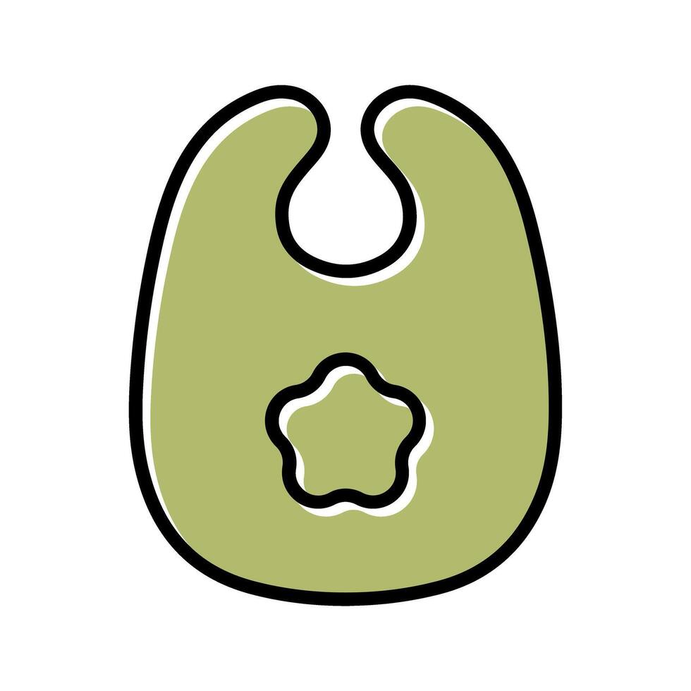 Cute Bibs Icon Design vector
