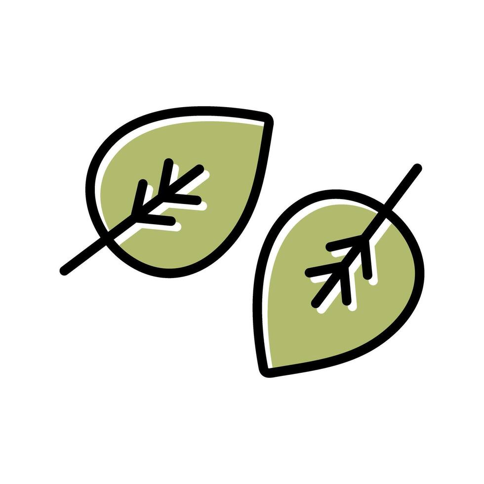 Fallen Leaf Icon Design vector