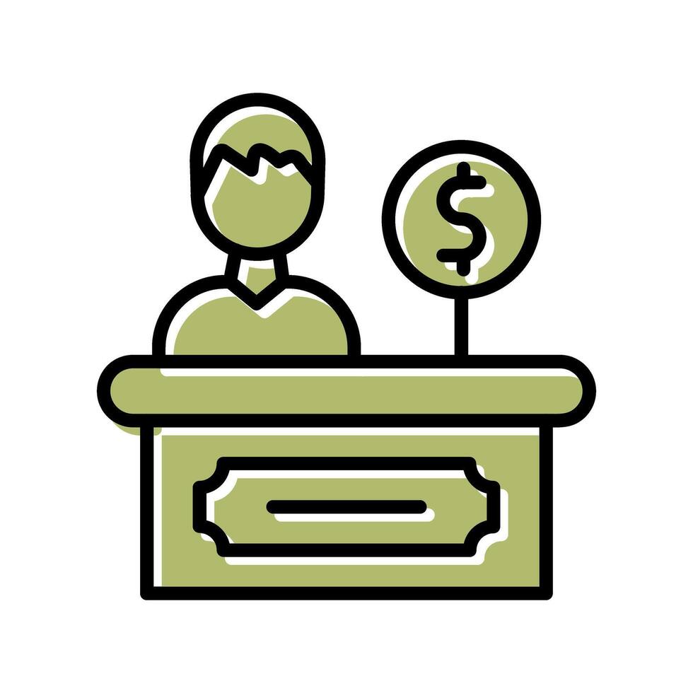 Cashier Icon Design vector
