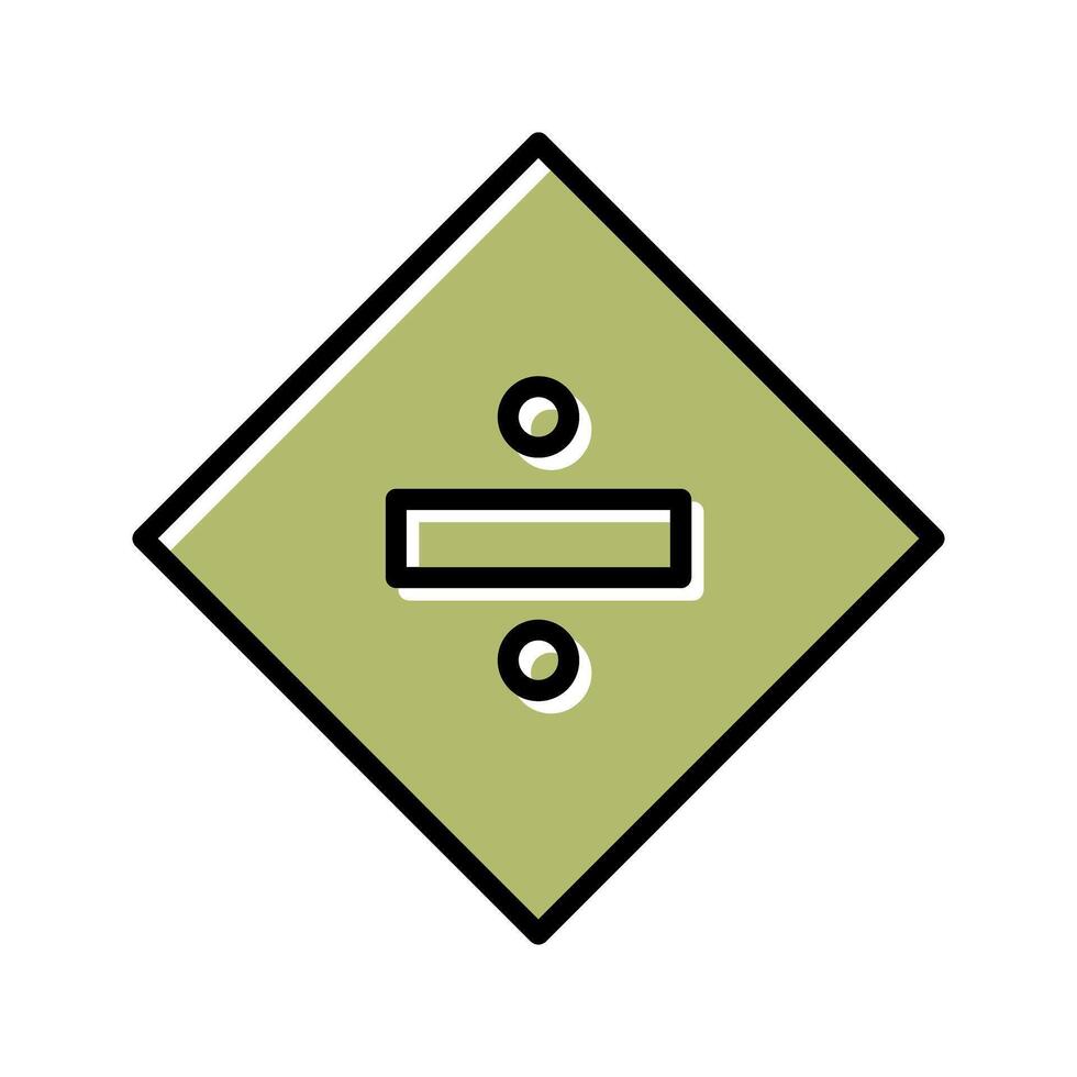 Division Sign Icon Design vector