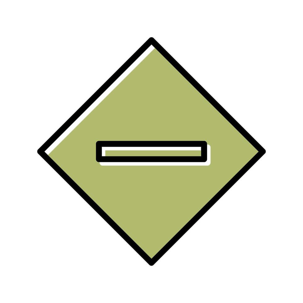 Minus Sign Icon Design vector