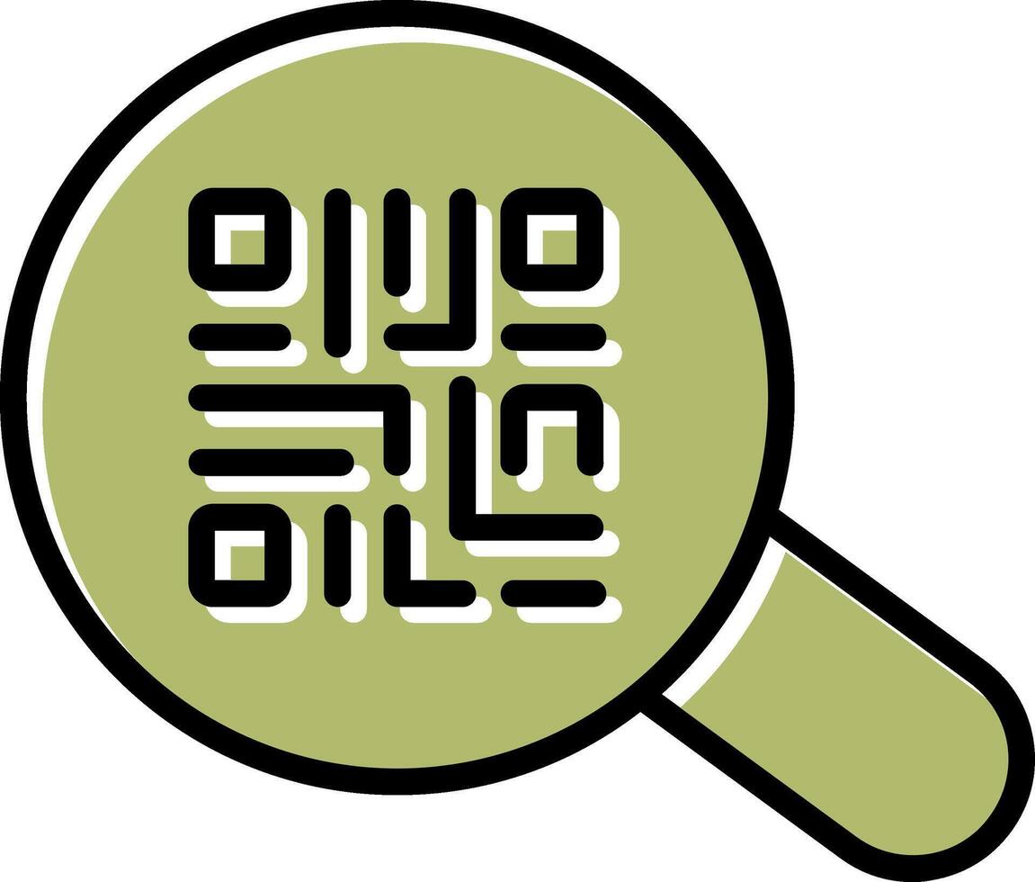 QR Code App Icon Design vector