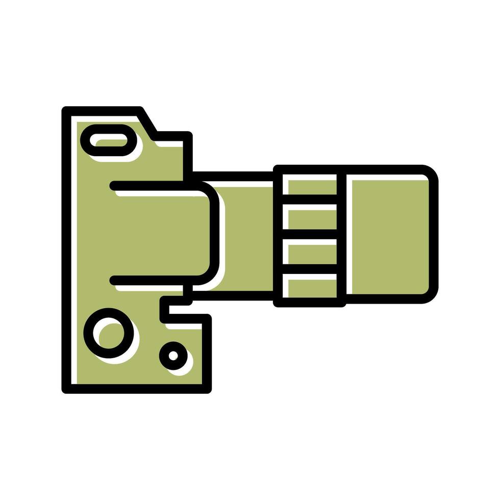 DSLR Essentials Icon Design vector