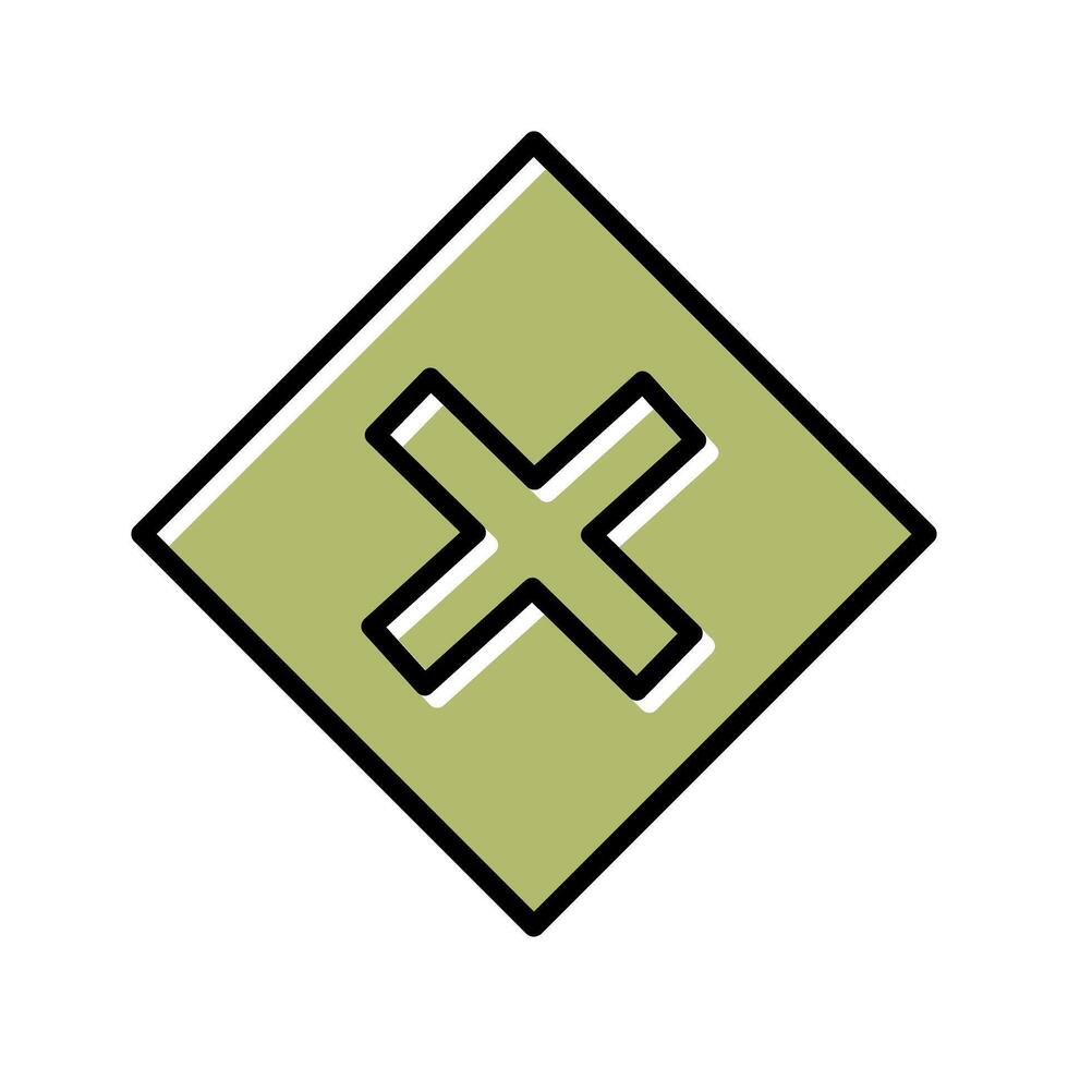 Multiplication Sign Icon Design vector