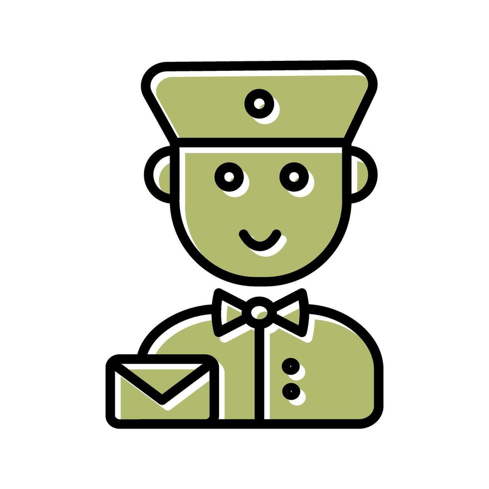 Mail Carrier Icon Design vector