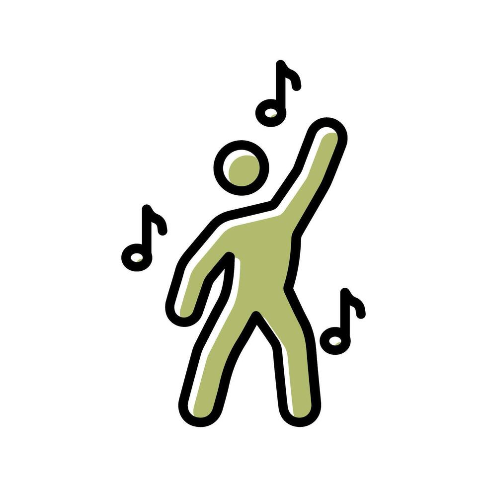 Music and Dance Icon Design vector