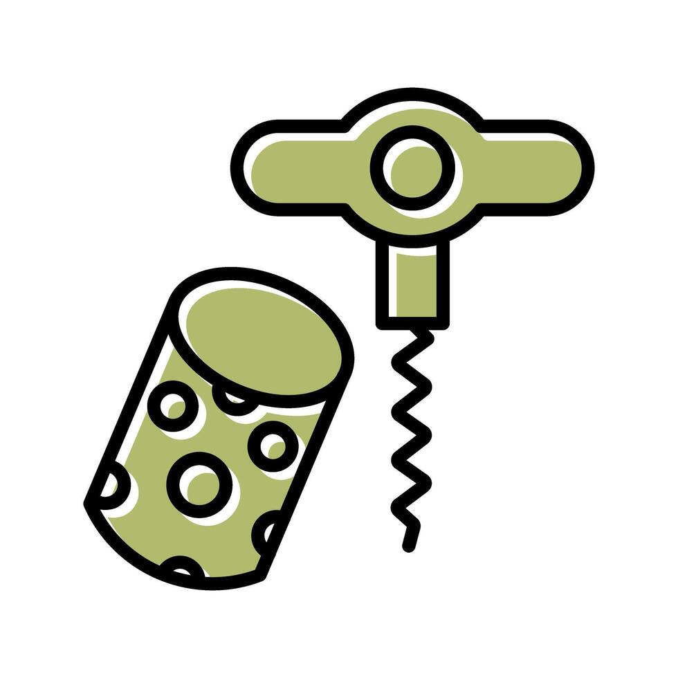 Wine Cork Icon Design vector