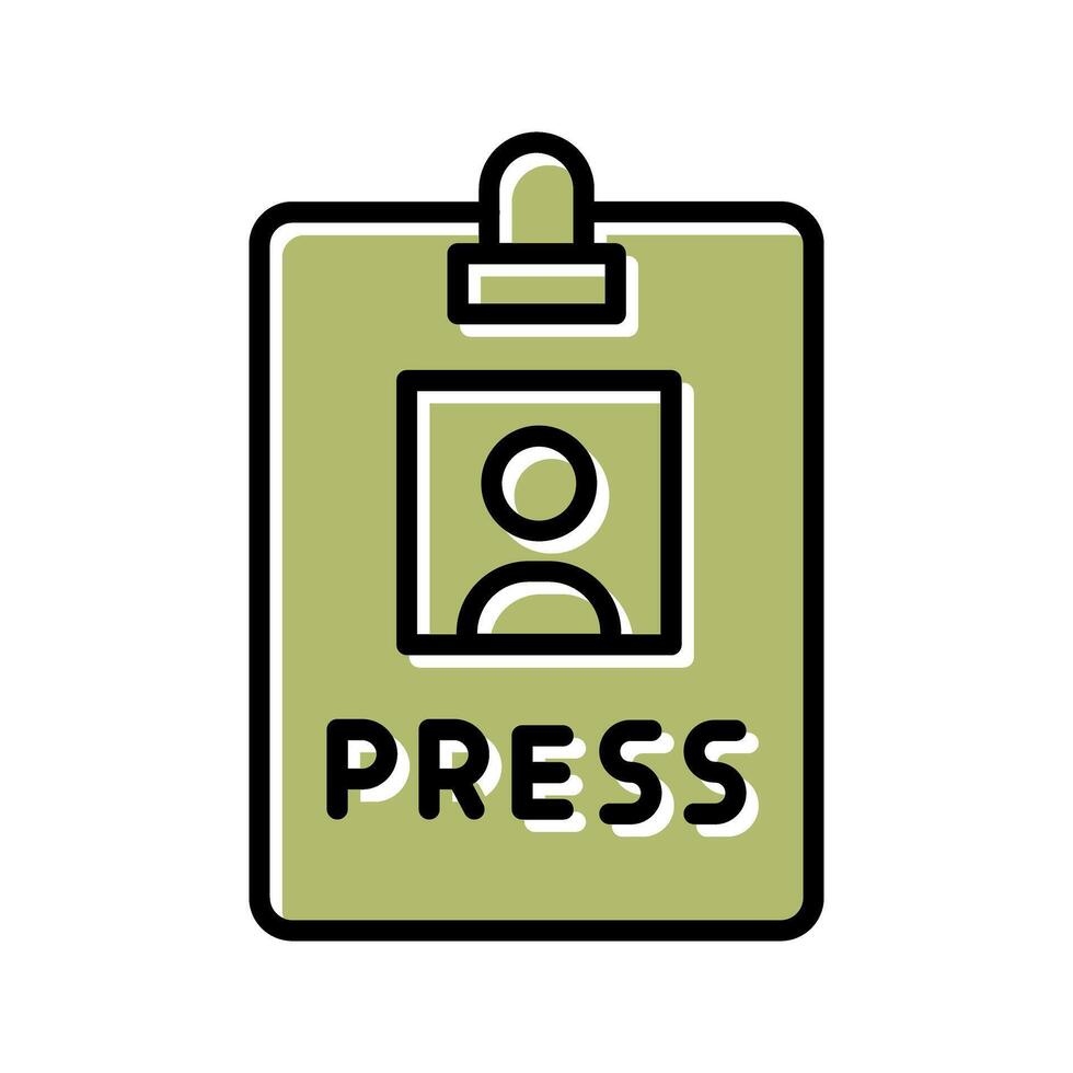 Press Pass Icon Design vector