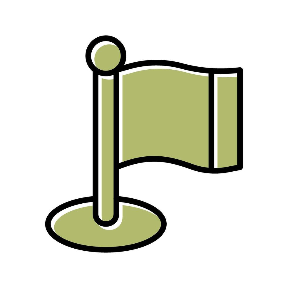 Flagpole Icon Design vector