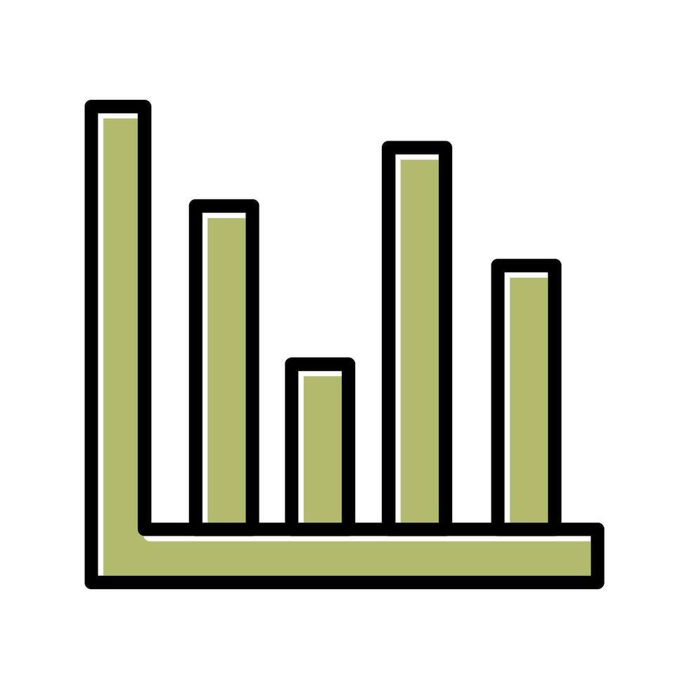 Bar Chart Icon Design vector