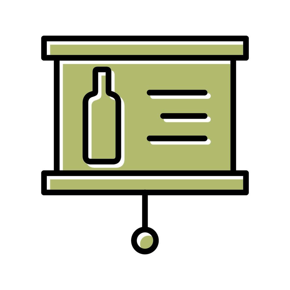 Wine Presentation Icon Design vector
