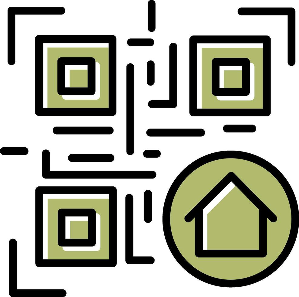 QR Code Menu Icon Design vector
