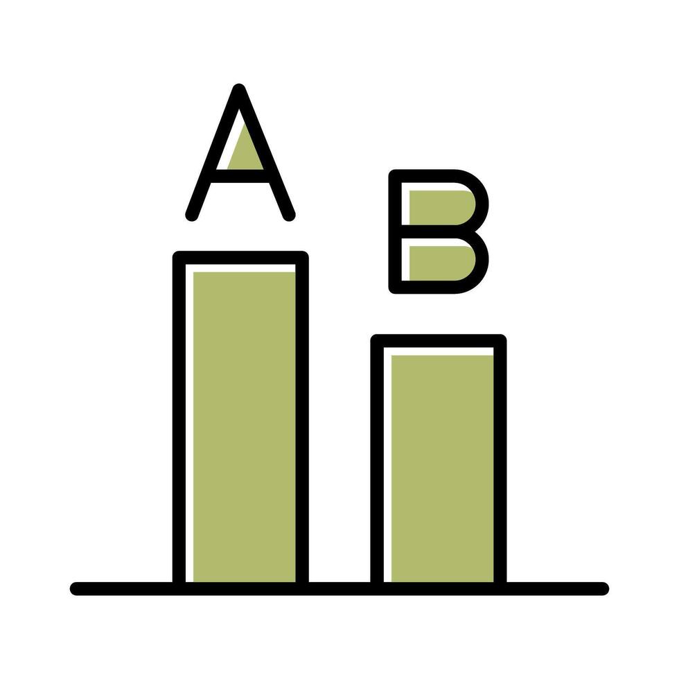AB Testing Icon Design vector