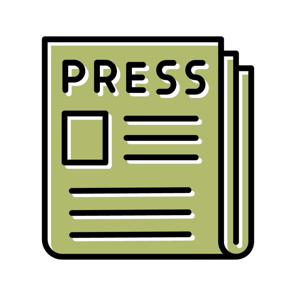 Press Release Icon Design vector
