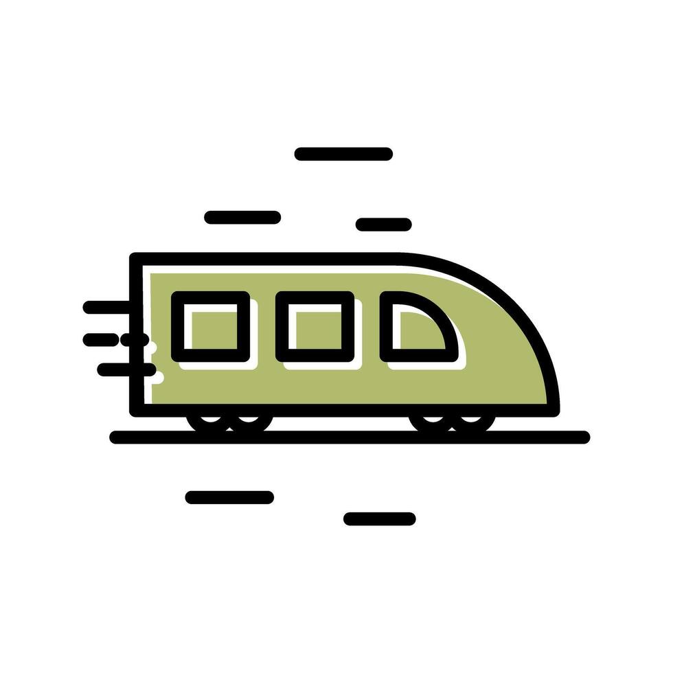 High Speed Train Icon Design vector