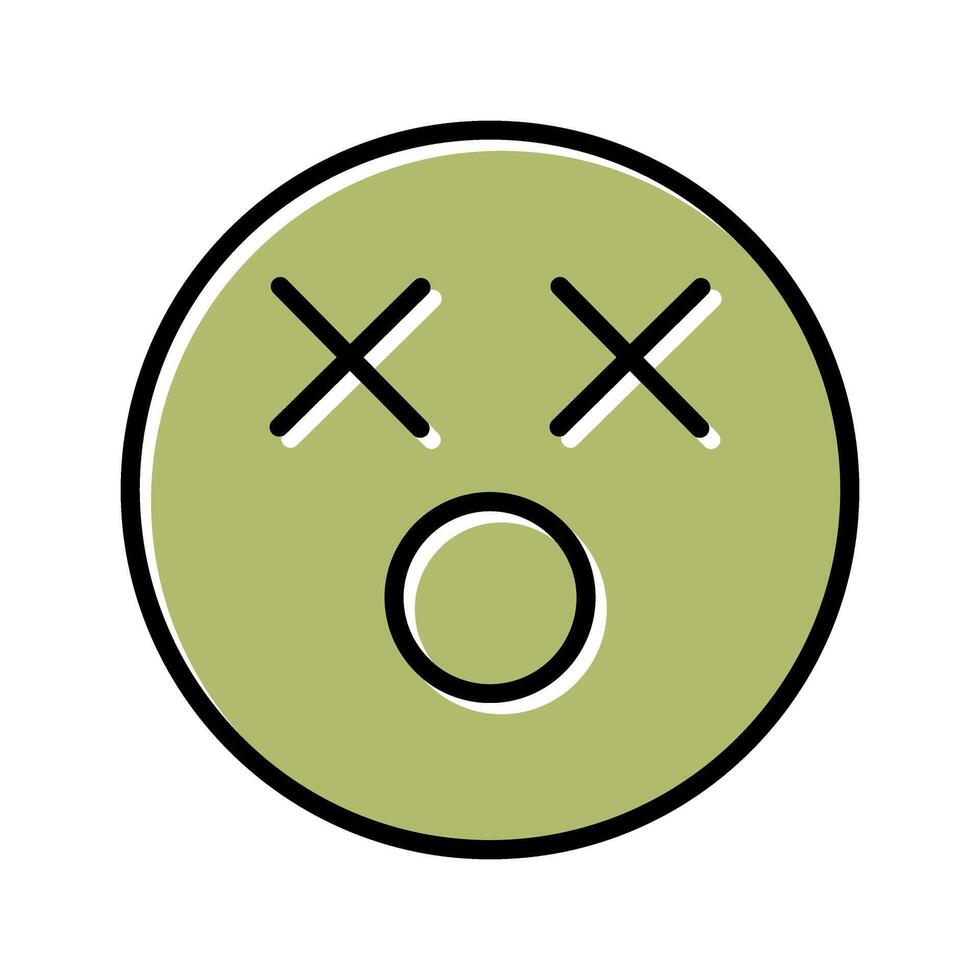 Dizzy Face Icon Design vector