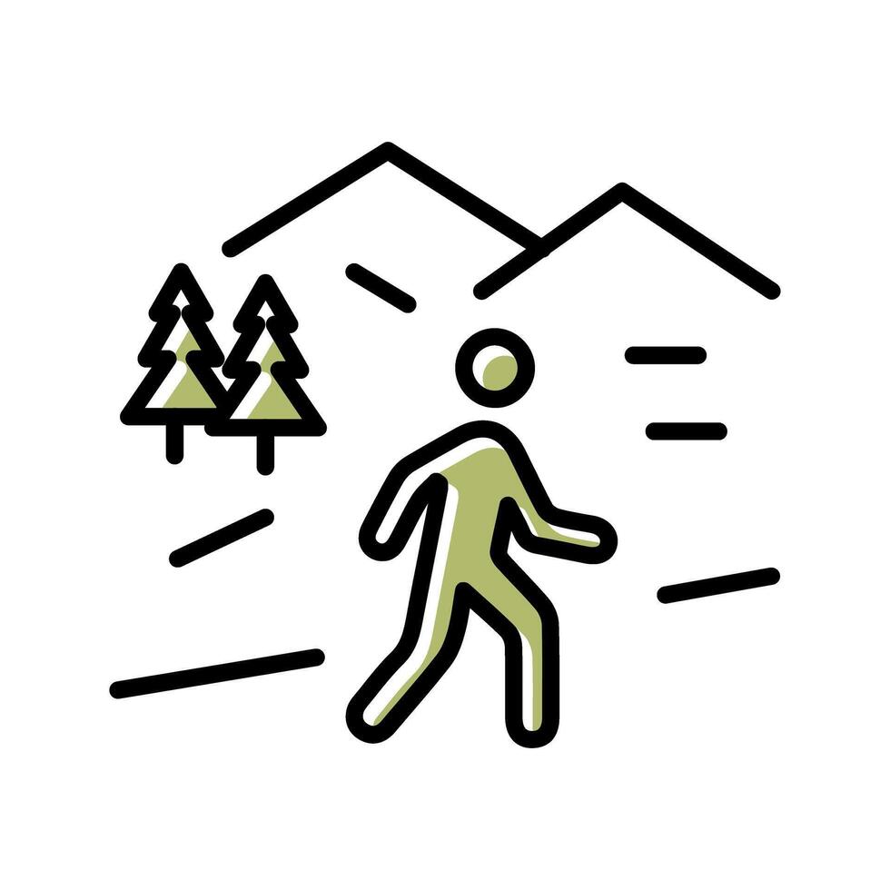 Nature Walk Icon Design vector
