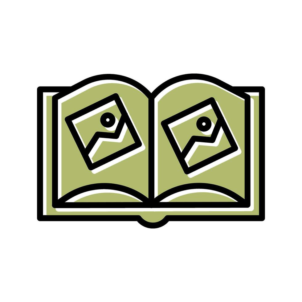 Memory Book Icon Design vector