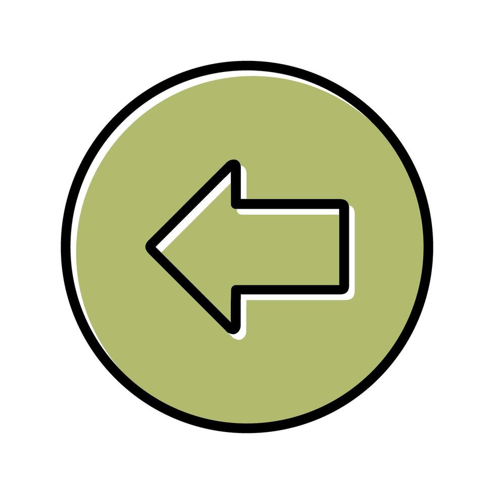 Left Arrow Icon Design vector
